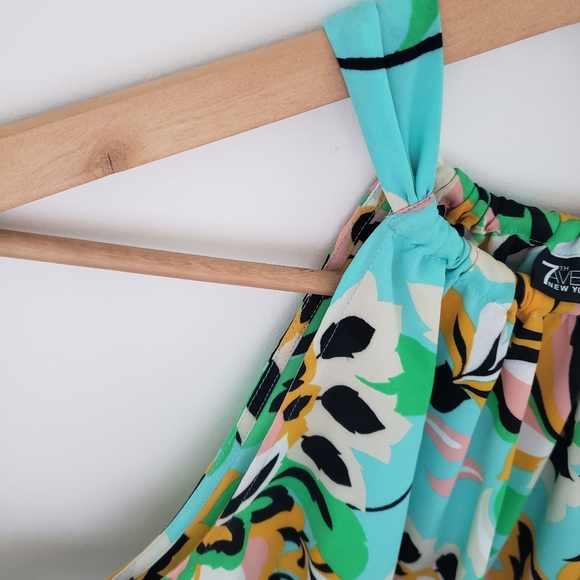 7th Ave Tie-Neck Halter Blouse - Picture 6 of 10